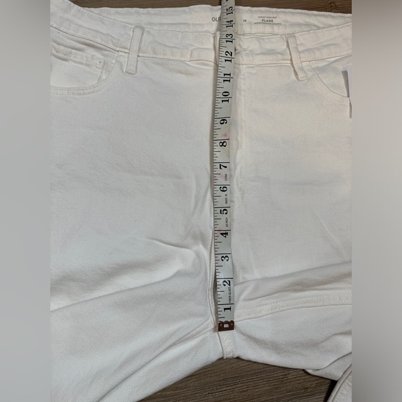 Nwt Old Navy higher high rise flare white size 16 - Picture 7 of 7